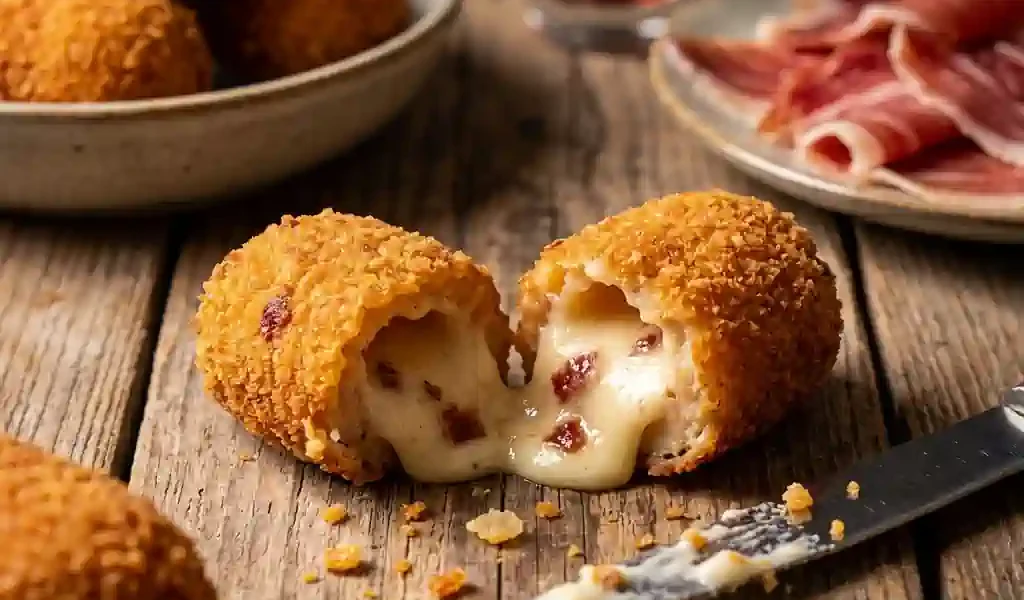 Croquetas de Jamón Ibérico: la bechamel perfecta para que queden cremosas por dentro y crujientes por fuera