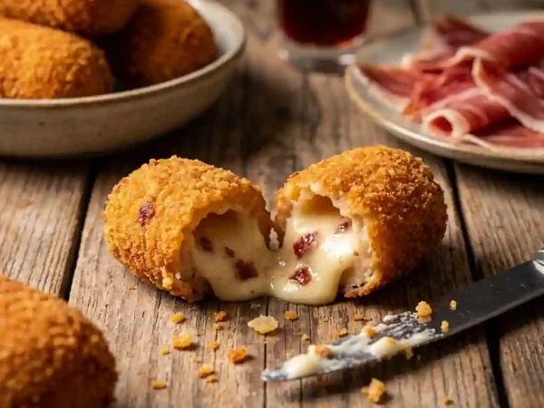 Croquetas de Jamón Ibérico: la bechamel perfecta para que queden cremosas por dentro y crujientes por fuera