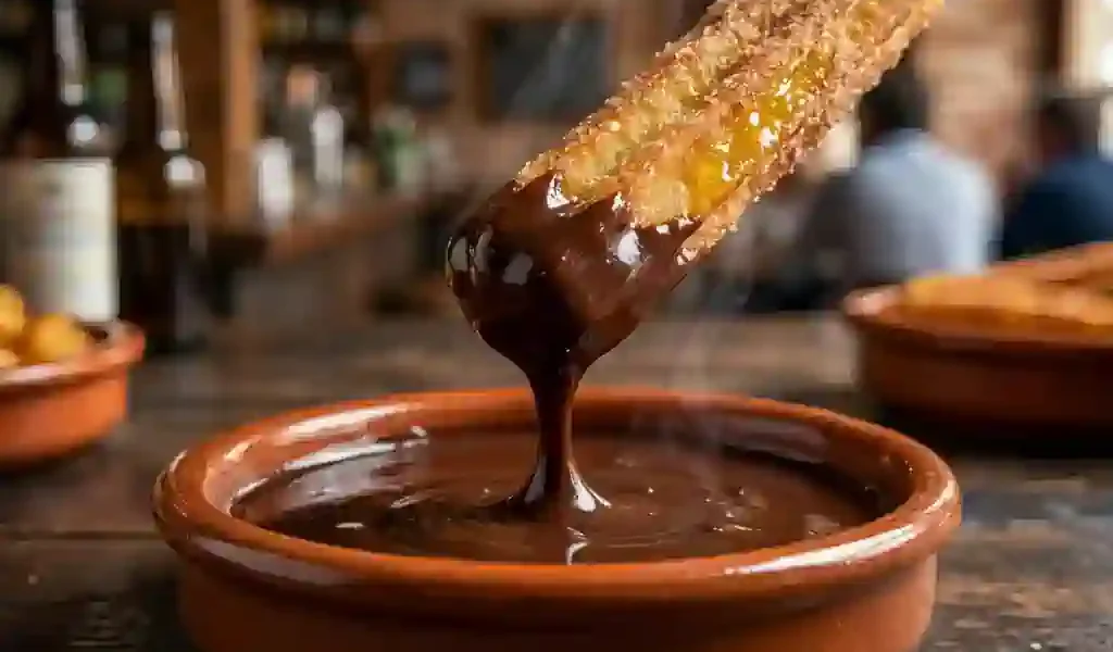 Churros con Chocolate a la Española: la masa perfecta y el chocolate espeso que se queda en la cuchara